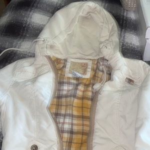 Billabong light tan hooded jacket